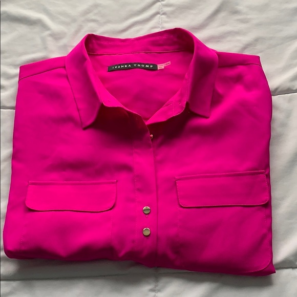Ivanka Trump Tops - Ivana trump hot pink blouse size XL